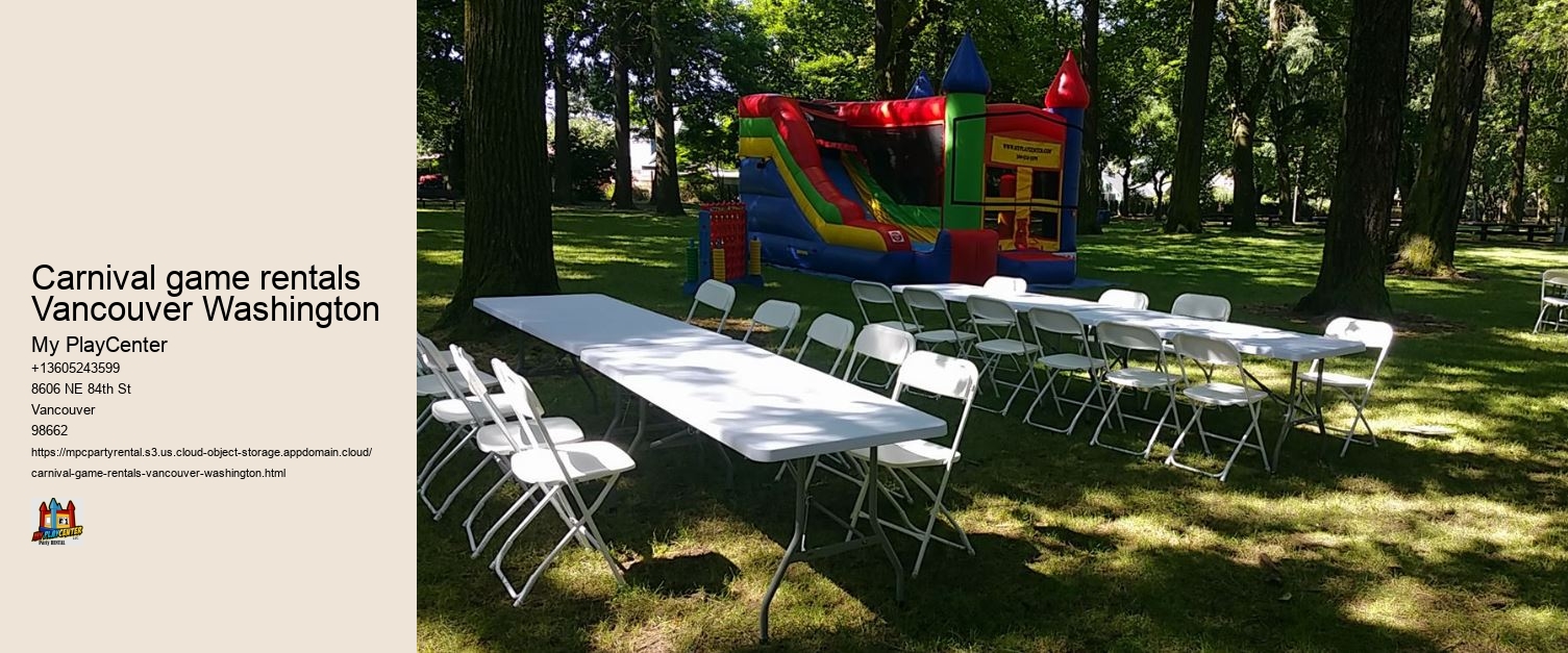 Carnival game rentals Vancouver Washington