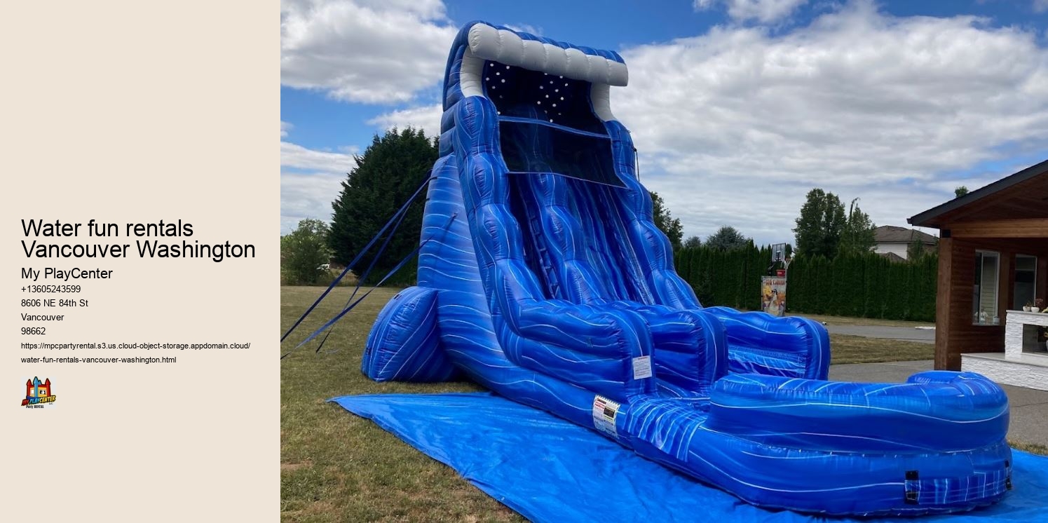 Water fun rentals Vancouver Washington